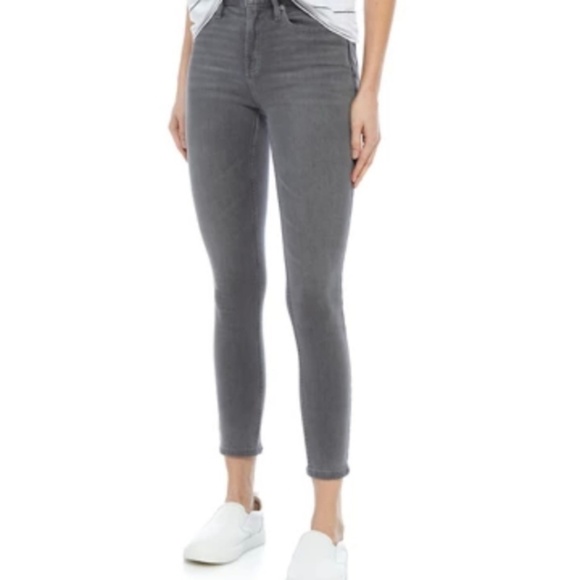NEW Calvin Klein High Rise Skinny Gray Ankle Jeans - Picture 1 of 9